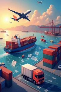ترخیص کالا در حمل و نقل بینالمللی: مراحل، اسناد و چالشها